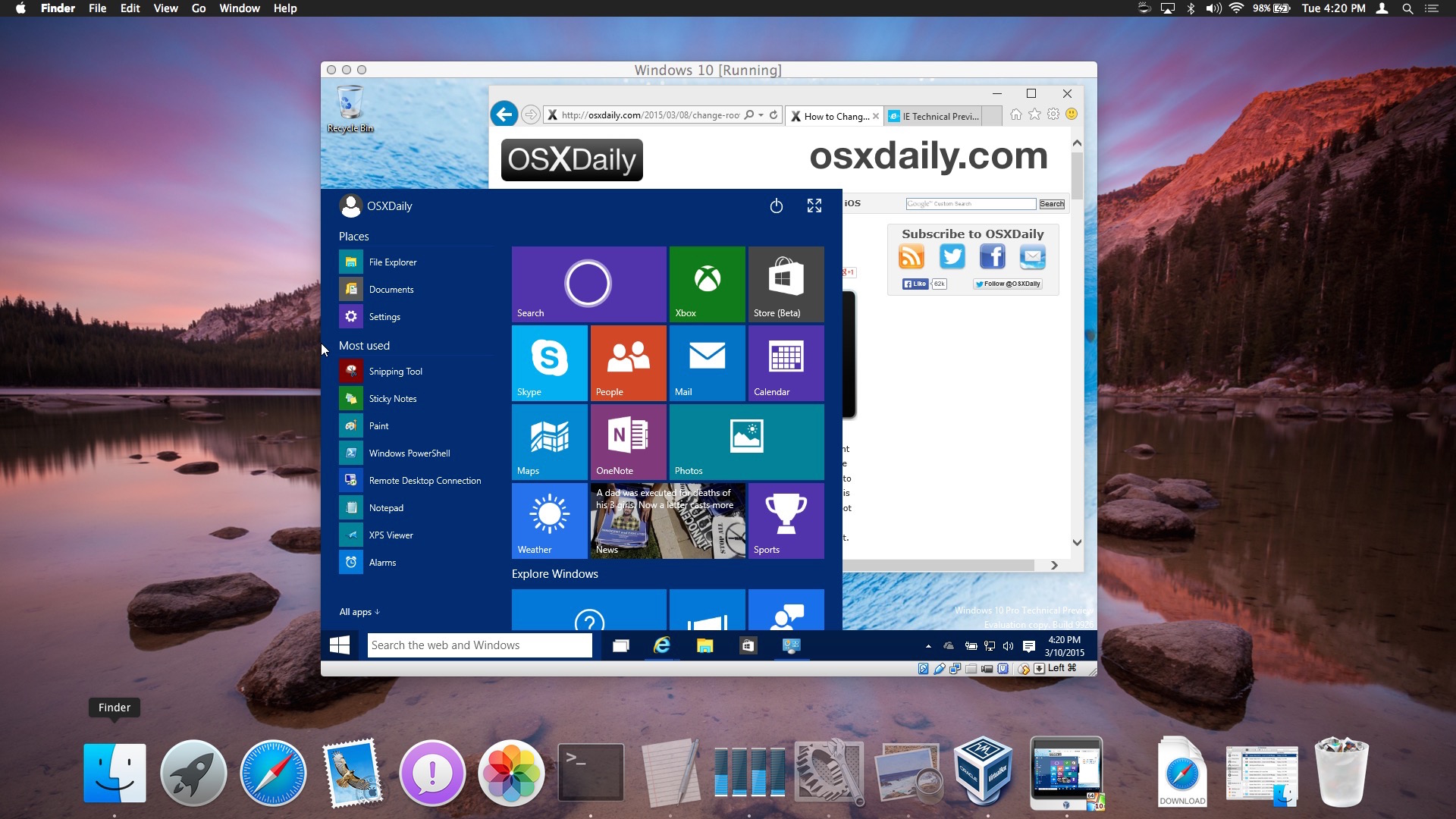 install activated version of windows 10 on mac for free